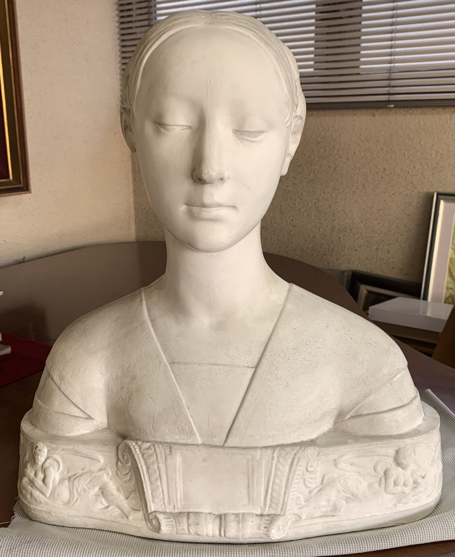石膏像「マリア・スフォルツァ胸像」 - 彫刻/オブジェクト